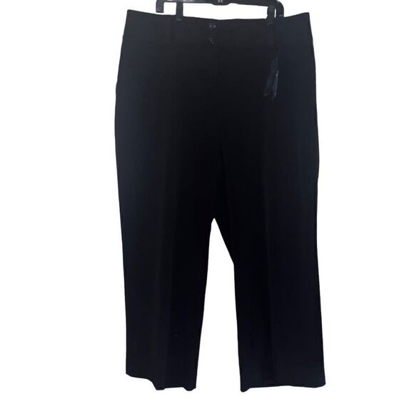 Lane Bryant black tailored stretch pants NWT 18S - Picture 1 of 6